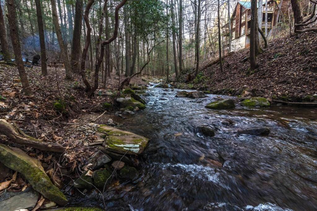 Private Creekside Cabin+Hot Tub,Pool Table, & Pets Елиджей Екстериор снимка